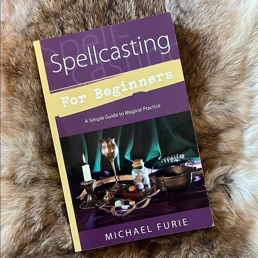 Spellcasting for Beginners Book by Michael Furie - Purple Cover